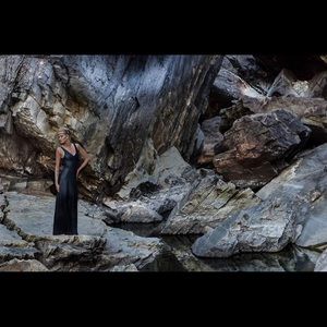 Vera Wang leather dress